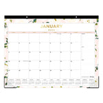 2026 Day Designer for Blue Sky Coming Up Roses Blush 22" x 17" Monthly Desk Calendar (138198-26)