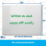 Flipside Dry-Erase Whiteboard, 4' x 3' (13648)