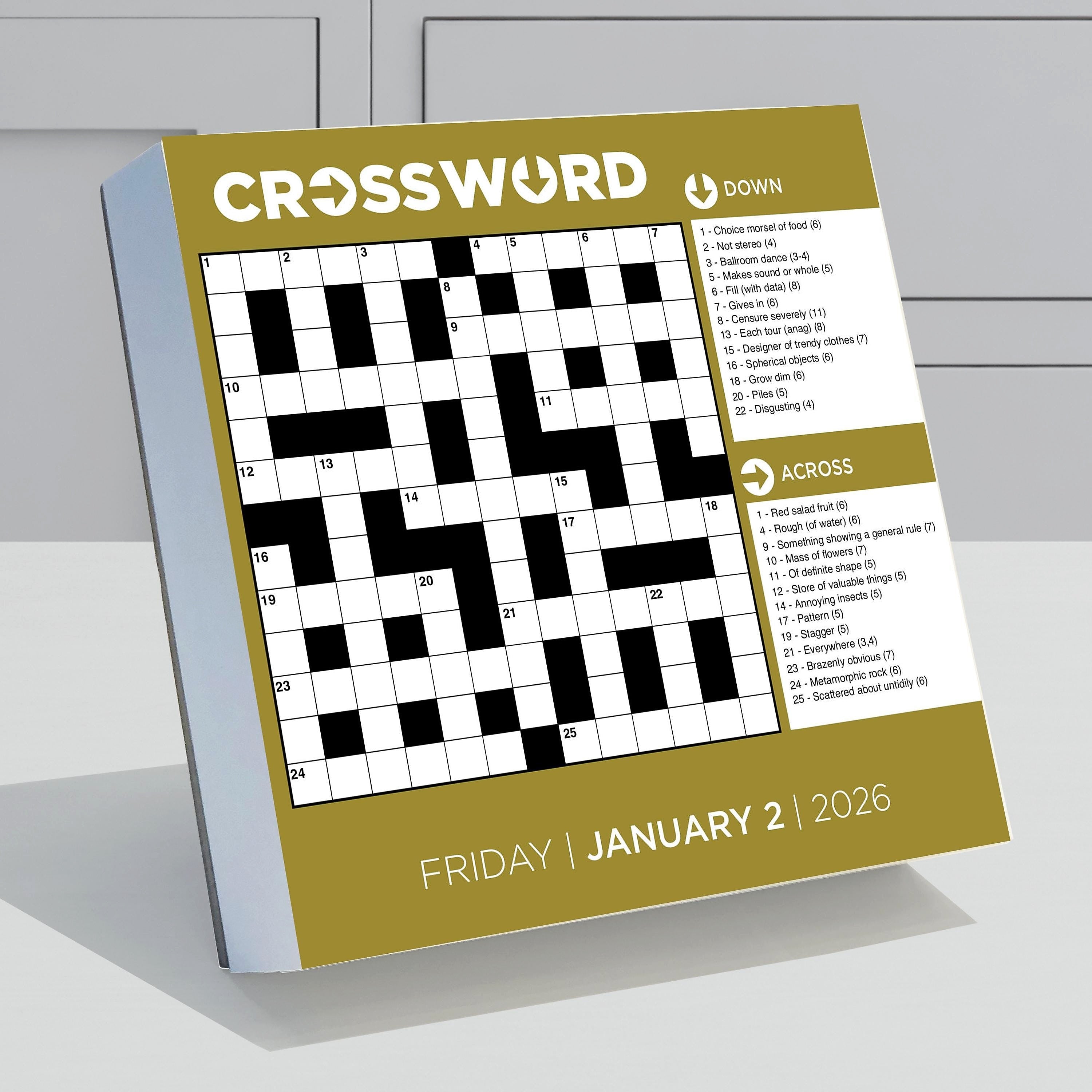 2026 TF Publishing 5.25" x 5.25" Daily Day-to-Day Calendar, (26-3018)