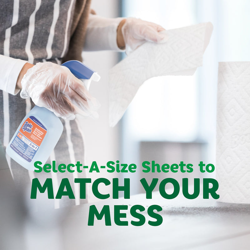 Bounty Select-A-Size Double Roll Paper Towels, 2-ply, 82 Sheets/Roll, 12 Rolls/Pack (66541/06130)