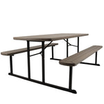 National Public Seating BMPT Series 30" x 72" Heavy Duty Picnic Folding Table, Brown (BMPT3072-BR03)