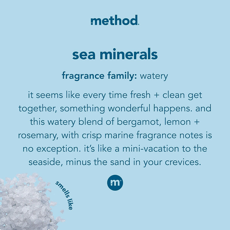 Method Gel Hand Soap Refill, Sea Minerals Scent, 34 Fl. Oz. (328105)