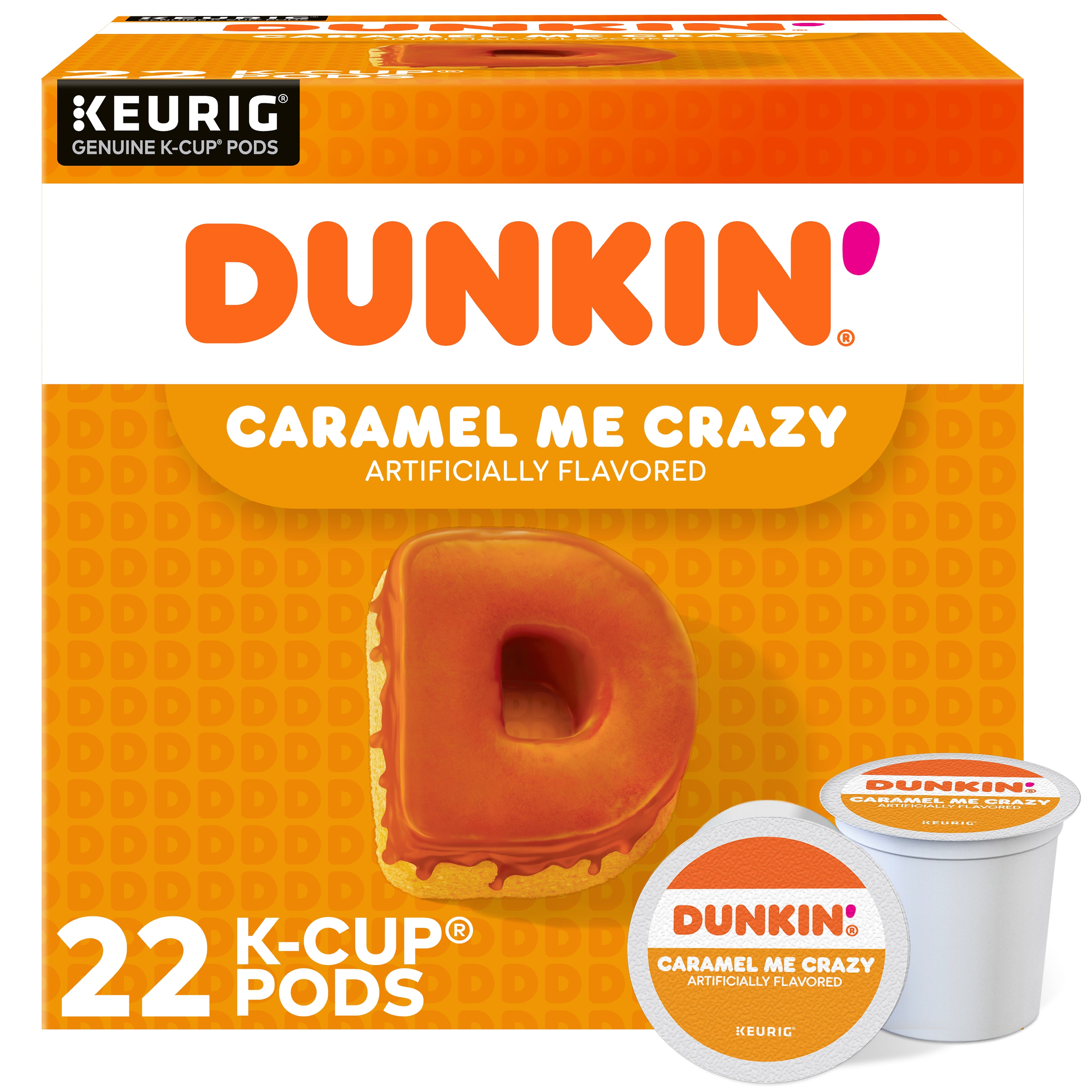 Dunkin' Caramel Me Crazy Coffee Keurig® K-Cup® Pods, Medium Roast, 22/Box (5000364900)