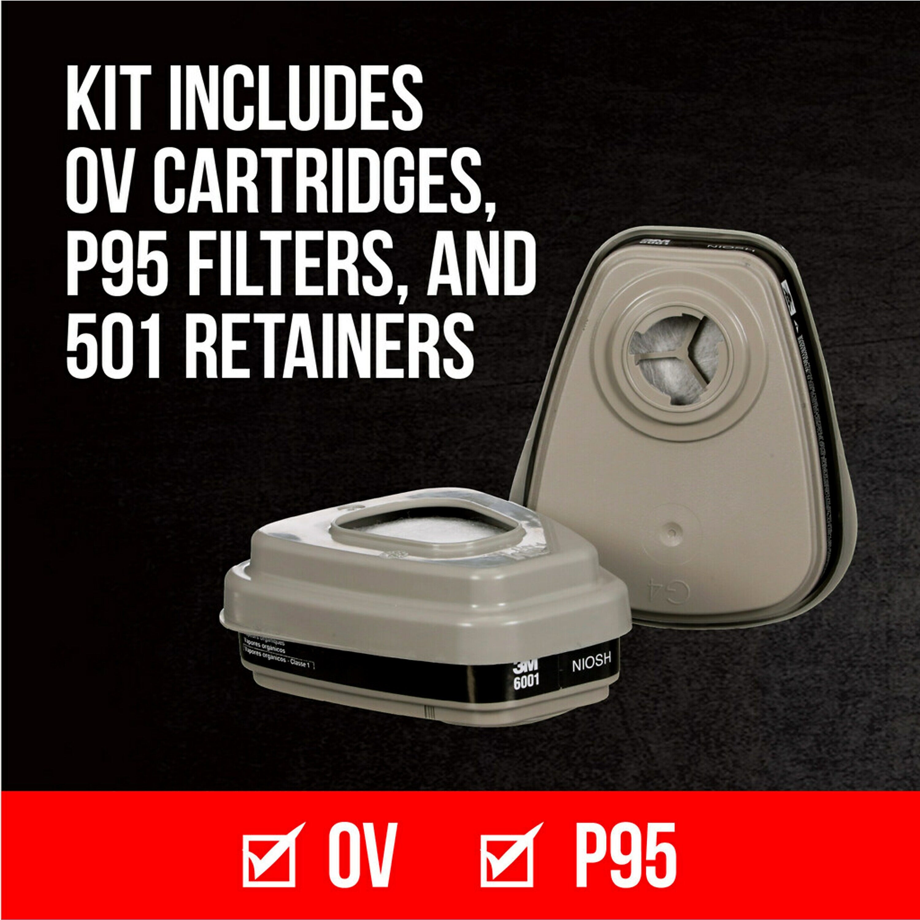 3M™ Paint Project/Pesticide Respirator, Large (6311PA1-A)