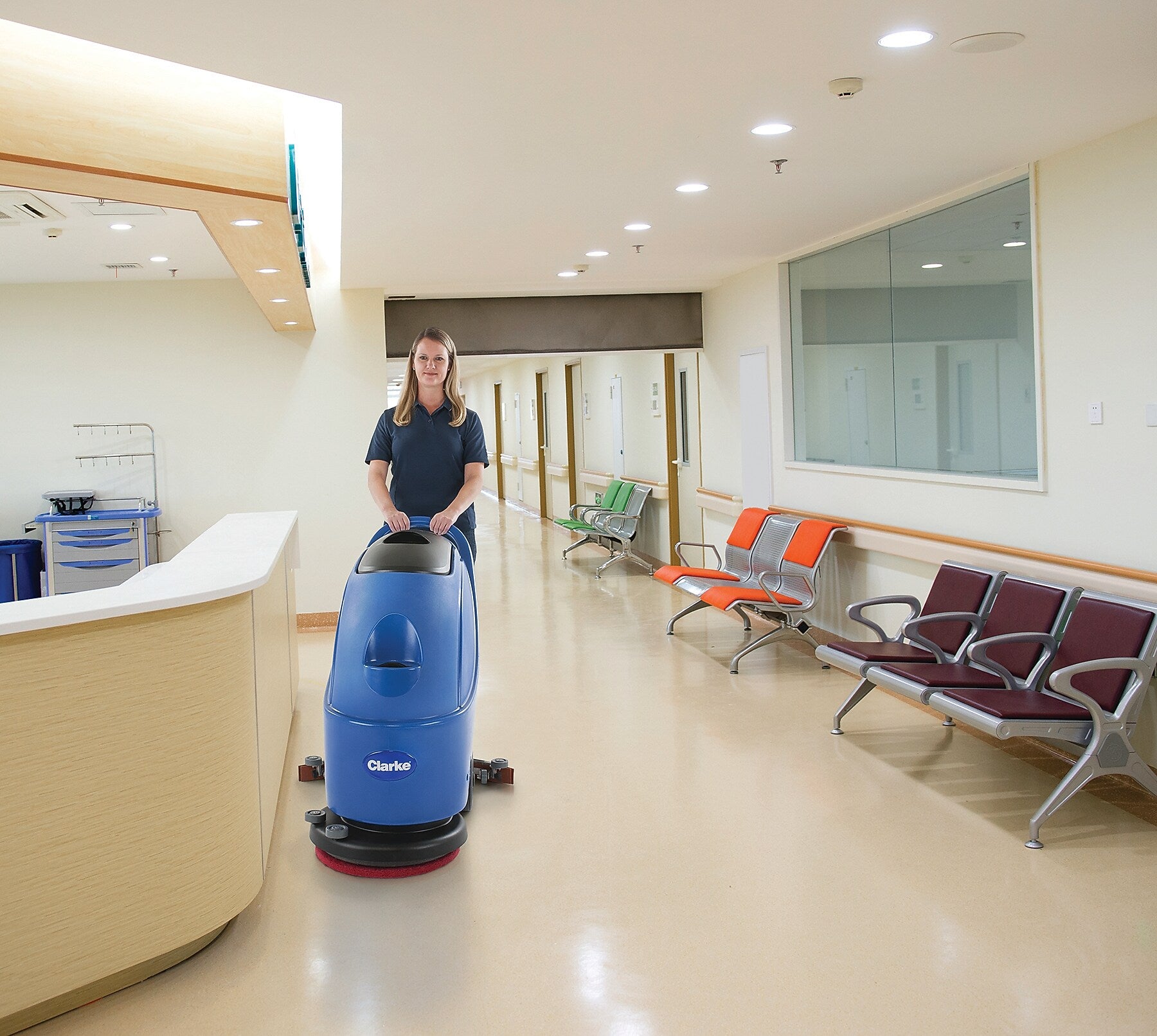 Clarke by Nilfisk 17E 17" Corded Walk Behind Scrubber (CLARKE430C)