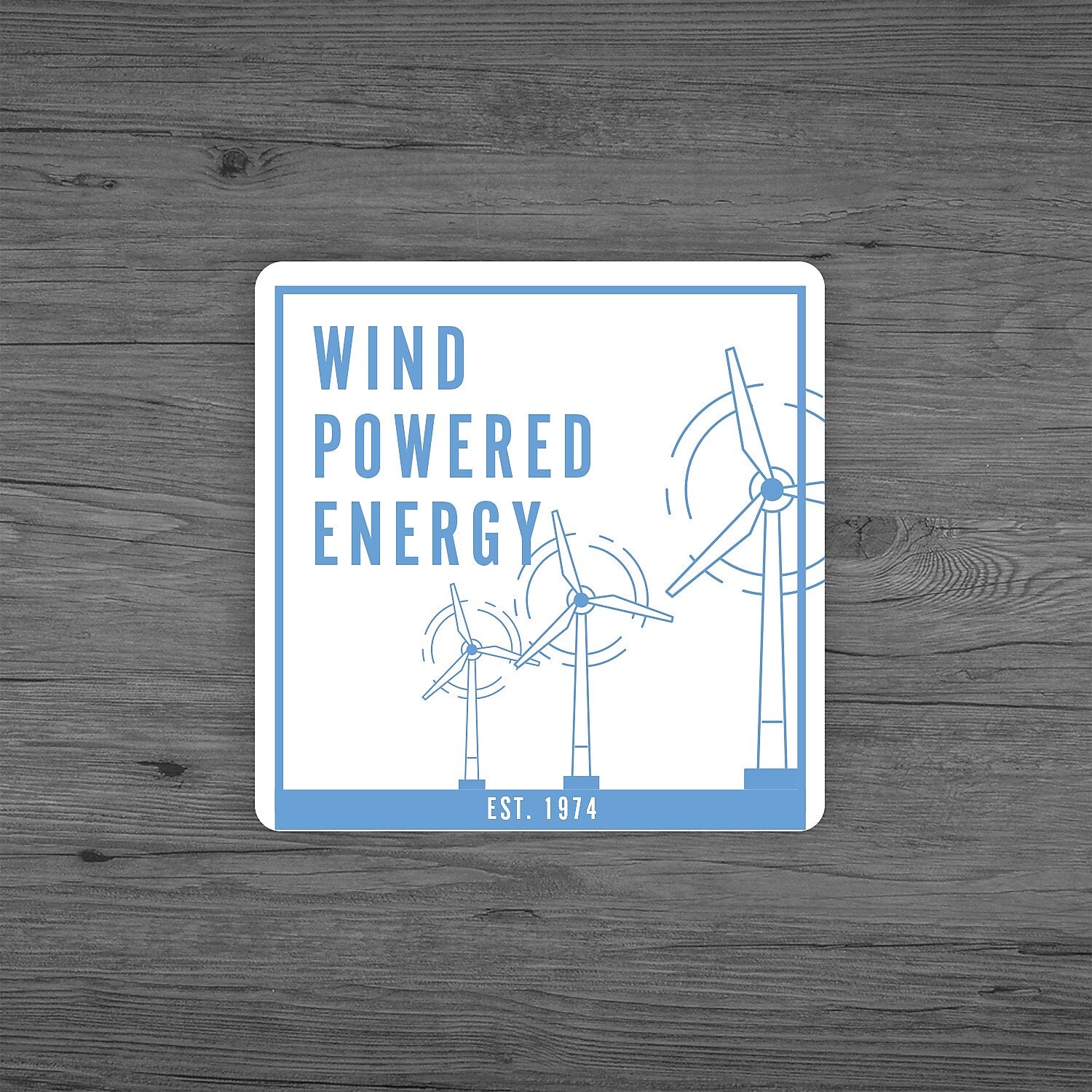 1-Color Weather Resistant Label, Square, 2" x 2", Qty 250