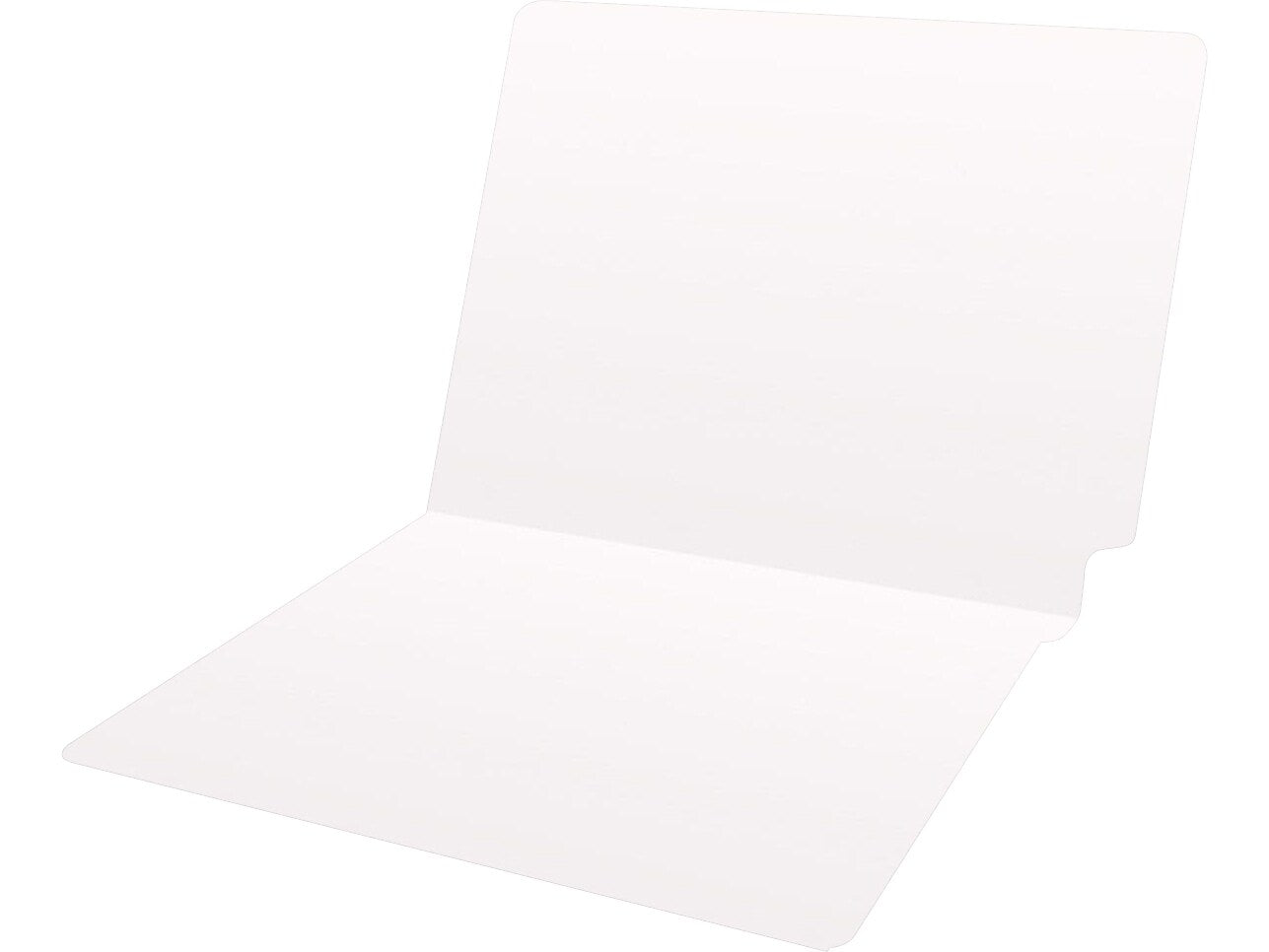Medical Arts Press Heavy-Duty End Tab File Folder, Straight Cut, Letter-Size, White, 40/Box (S-09458-WHT)