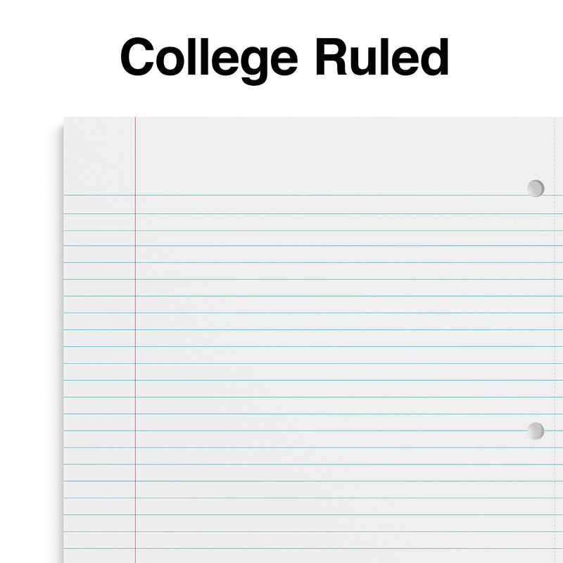 Staples Premium Poly 3-Subject Notebook, 8.5" x 11", College Ruled, 150 Sheets, Red (ST58315)