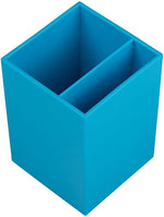 JAM PAPER Plastic Pen Holder, Blue (341bus)