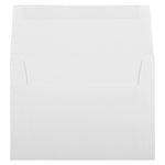 JAM Paper A6 Booklet Envelope 4 3/4" x 6 1/2", Bright White Linen, 100/Pack (3137d)