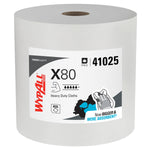 WypAll PowerClean X80 Fabric Cleaning Wipers, White, 455 Sheets/Roll (41025)