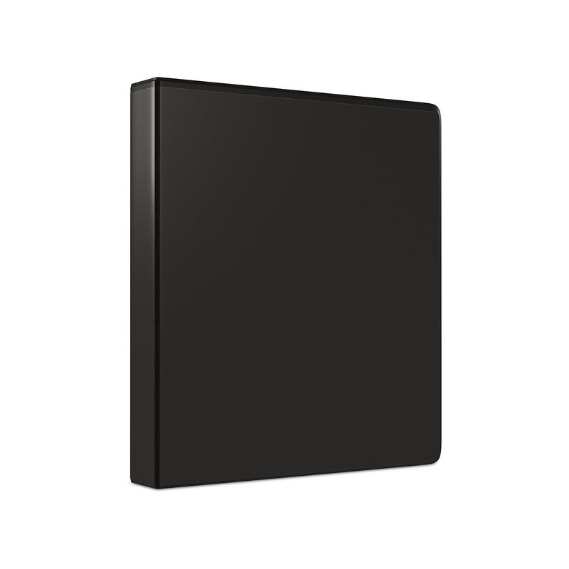 Staples 1" 3-Ring View Binders, Black, 12/Pack (23733/21685)