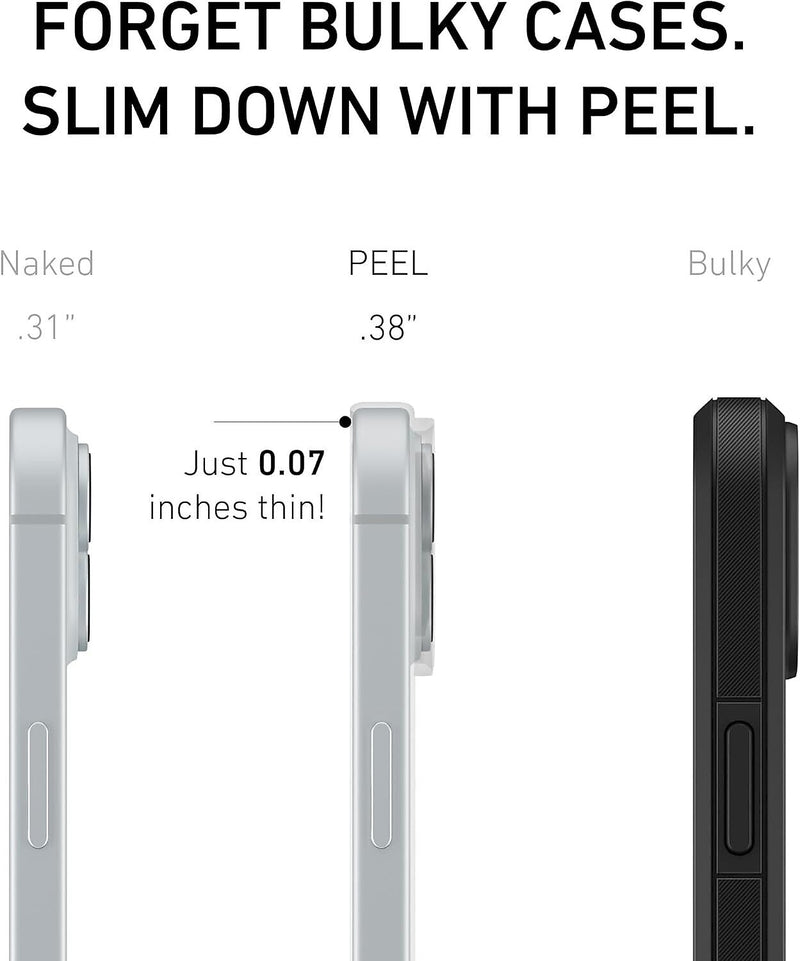PEEL Magnetic MagSafe Phone Case for iPhone 15 Plus, Clear (I15 PLUS MAGSAFE CLE)