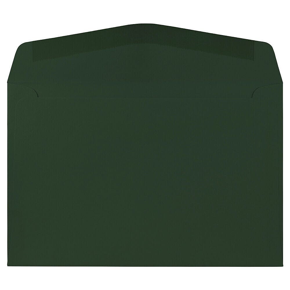 JAM Paper Booklet Envelope 6" x 9", Dark Green, 100/Pack (263917092d)
