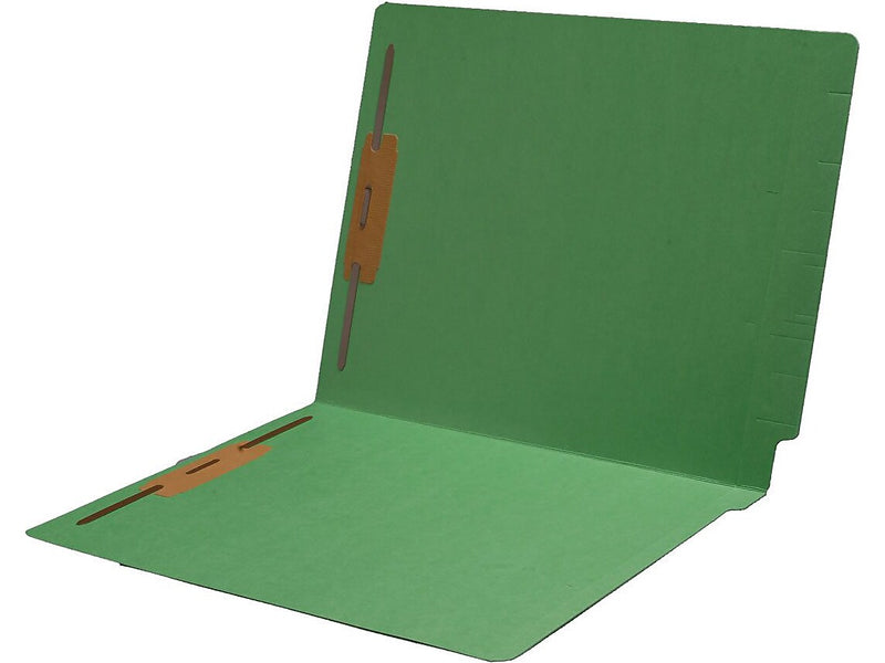 Medical Arts Press Reinforced End Tab File Folder, Straight Cut, Letter-Size, Green, 250/Carton (S-01602-GRN-B)