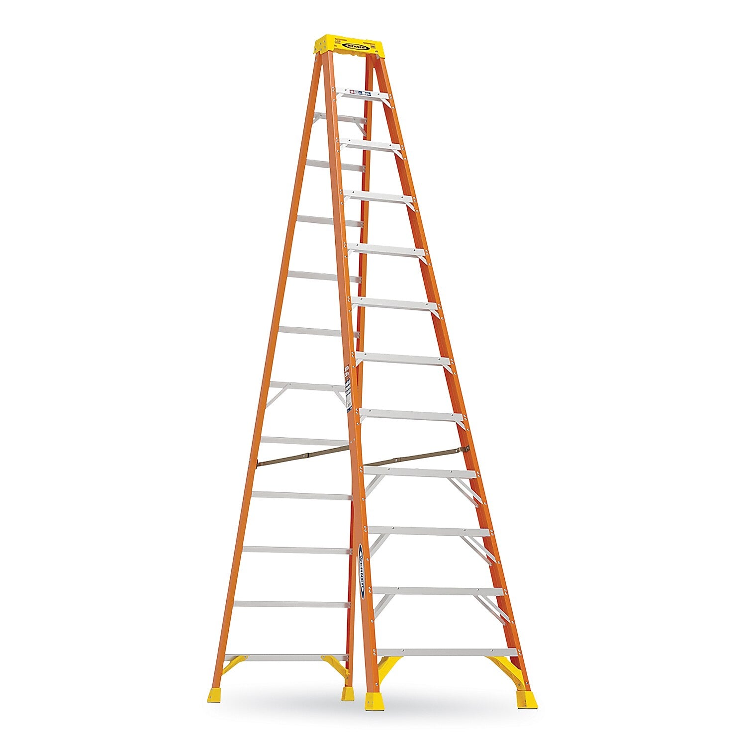 Werner 12' Fiberglass Step Ladder, 300 lbs. Capacity (6212)