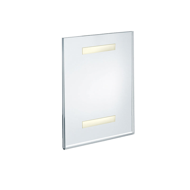 Azar Sign Holder, 8.5" x 11", Vertical, Wall Mounted, Clear, Acrylic, 10/Pack (122021)