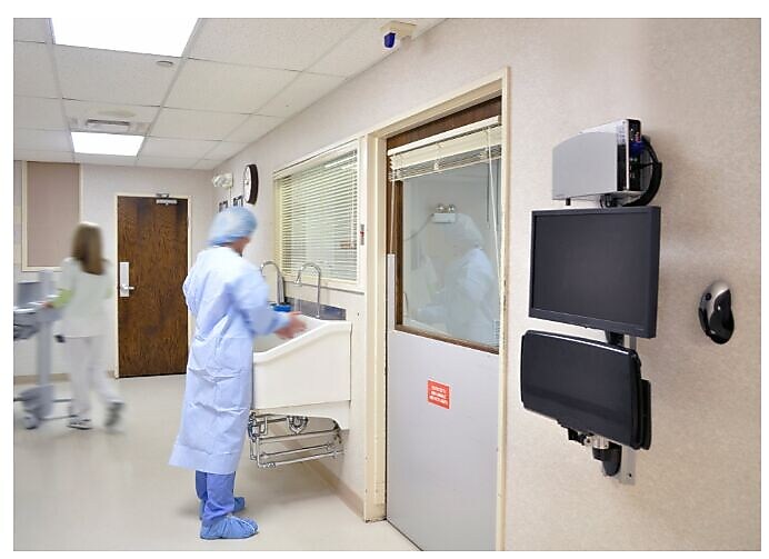 Ergotron LX Wall Mount System Polished Aluminum/Black (45-247-026)