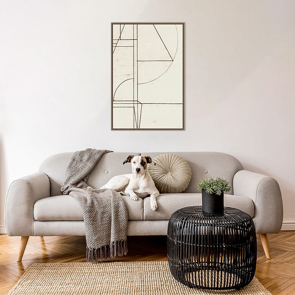 Amanti Art Minmod No2 by Dan Hobday Framed Canvas Wall Art Print, 23" x 33" (A42678302848)