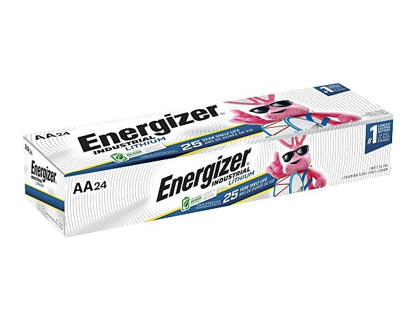 Energizer Industrial AA Lithium Batteries, 24/Box (LN91)