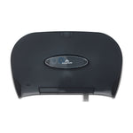 Georgia-Pacific Two Roll Side-by-Side Covered Bathroom Tissue Dispenser, Translucent Smoke (59206)