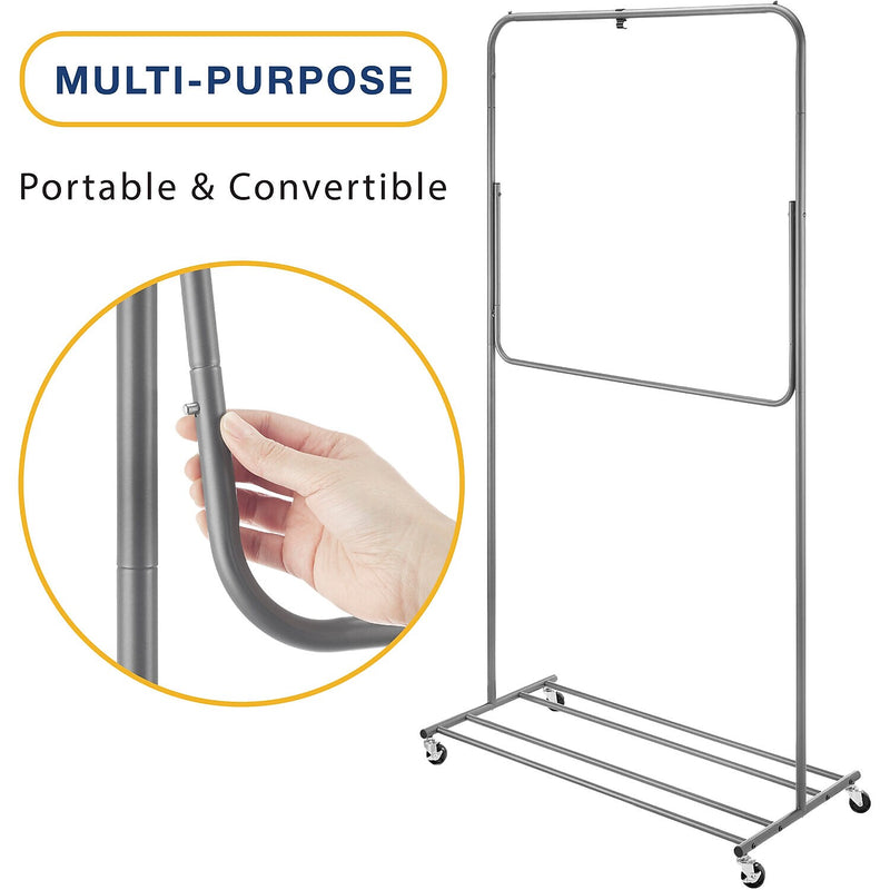 Whitmor 71.25" x 39" Garment Rack, Gray (6905-11988)