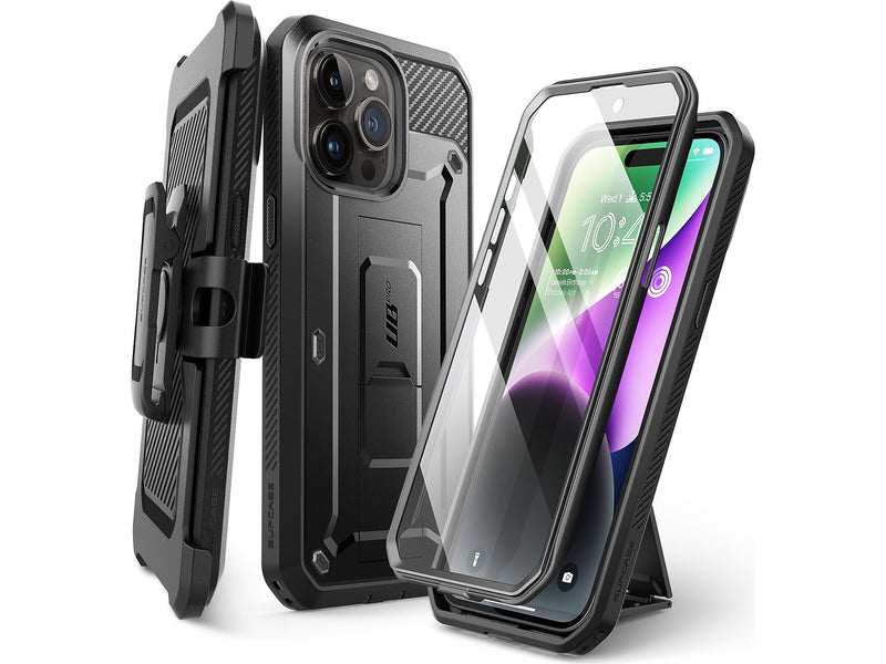 SUPCASE Unicorn Beetle PRO Rugged Case for iPhone 15 Pro Max, Shock-Absorbing, Black (SUP-iPhone2023Max-6.7-UBPro-SP-Black)