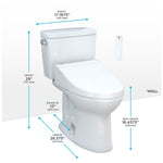 Toto Drake 1.6 gal. Gravity Flush Toilet in Cotton (MW7763084CSG#01)