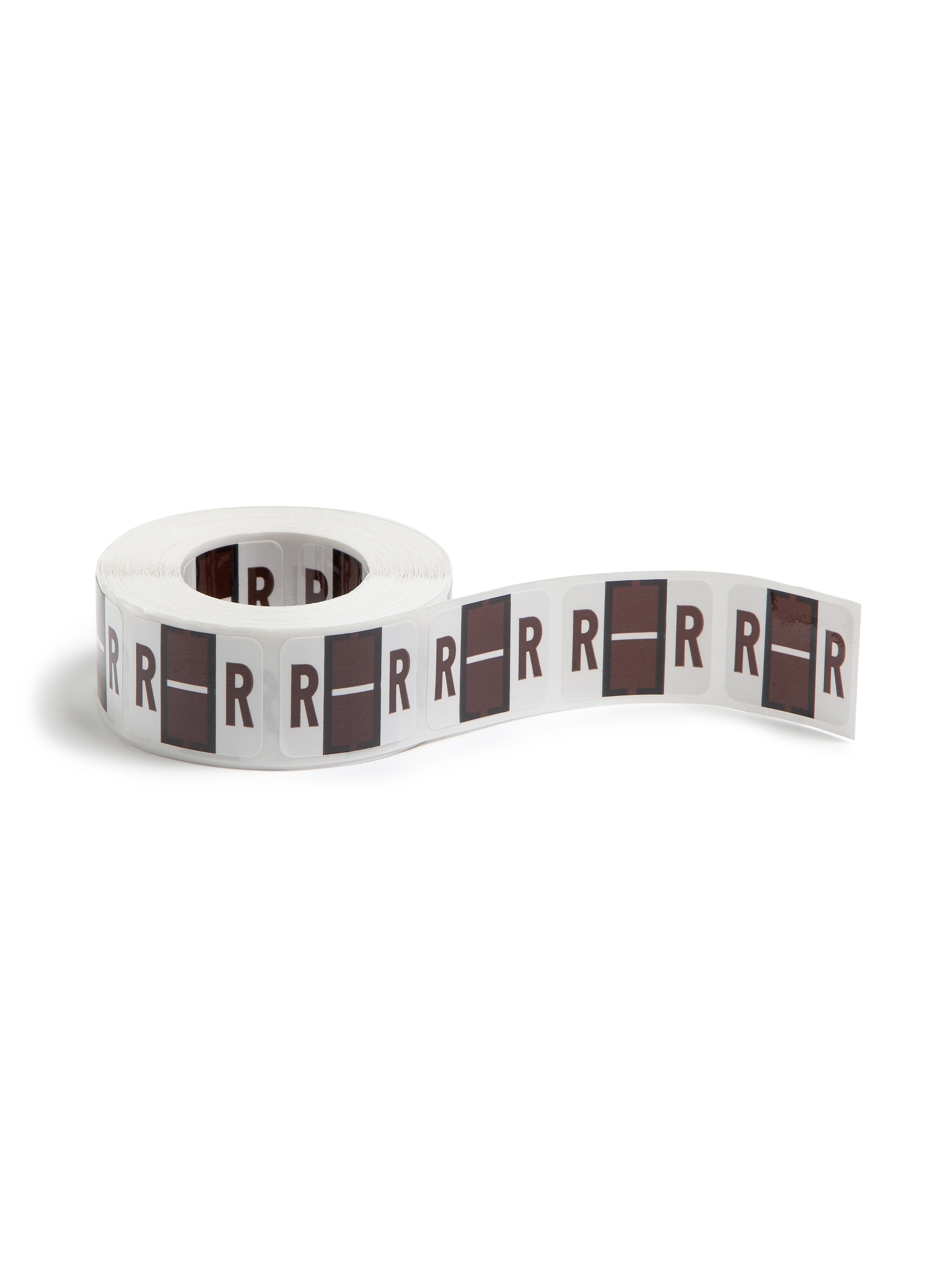 Smead BCCR Color Coded Alphabetic Labels, R, Brown, 500/Roll (67088)
