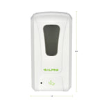 Alpine Industries Universal Wall Mounted Automatic Hand Sanitizer Dispenser, White (430-L)
