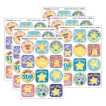 Trend Enterprises SCENT-sational Stars Pineapple Scent Scratch 'n Sniff Stinky Stickers, Multicolored, 48/Pack, 6/Packs/Bundle