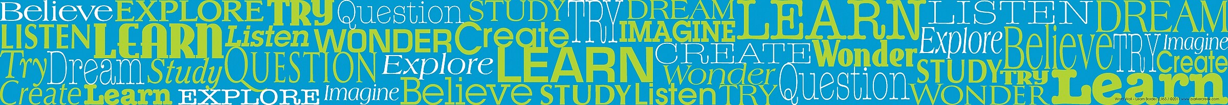 Barker Creek Double-Sided Border with Motivational Words, 35" x 3", Word Wall Learn, 12/Pack (LL963)