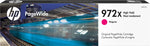 HP 972X Magenta High Yield Ink Cartridge, Prints Up to 7,000 Pages (L0S01AN)