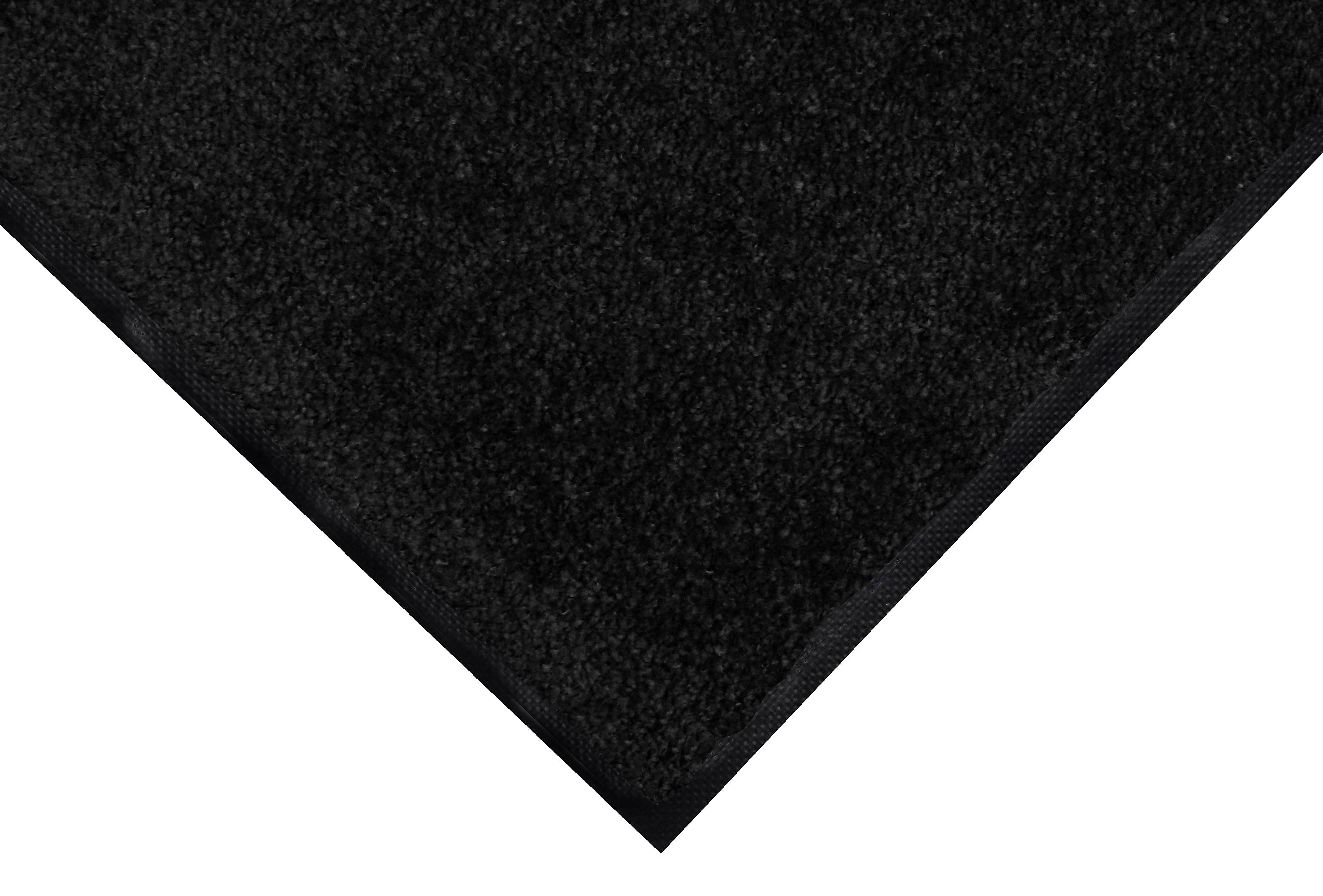 M + A Matting ColorStar Commercial Wiper Entrance Floor Mat, 3' x 5', Solid Black (100446140)