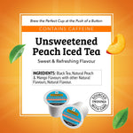 Twinings Brew Over Ice Peach Iced Black Tea, Keurig® K-Cup® Pods, 24/Box (F17280)