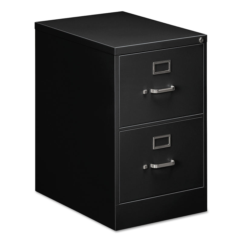 Alera® Two-Drawer Economy Vertical File, 2 Legal-Size File Drawers, Black, 18" x 25" x 28.38"