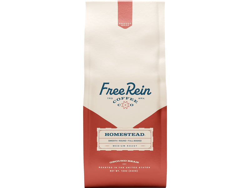 Free Rein Homestead Ground Coffee Packet, Medium Roast, 12 oz. (810138360132)