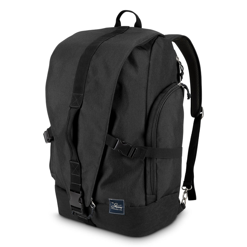Skyway Luggage Rainier Weekender Backpack, Crater Black (505-40-001-BKP)