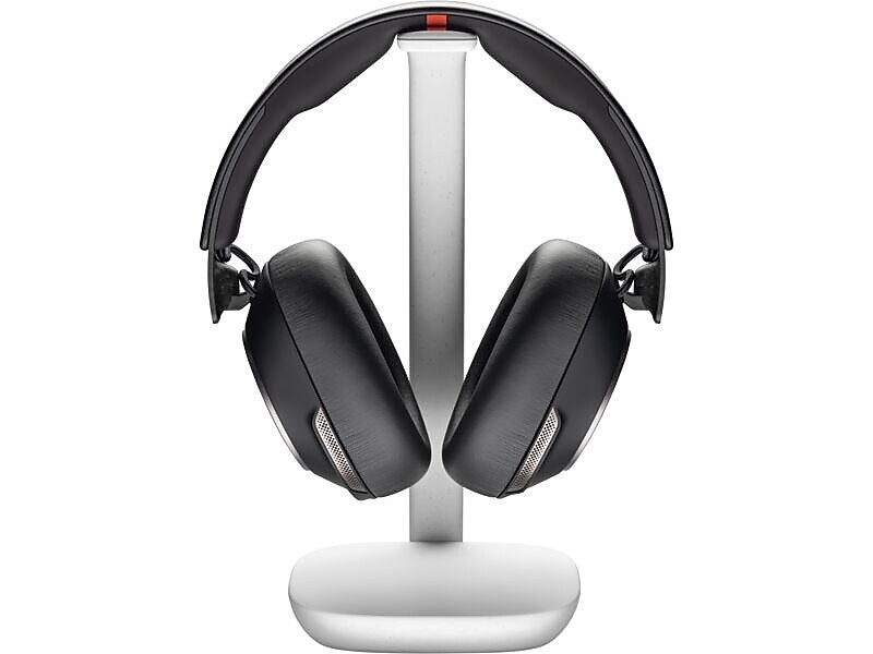 Poly Voyager Surround 85 USB-C UC Stereo Bluetooth Over-Ear Headset with Charging Stand and USB-C/A Adapter, Black (8G7T7AA)