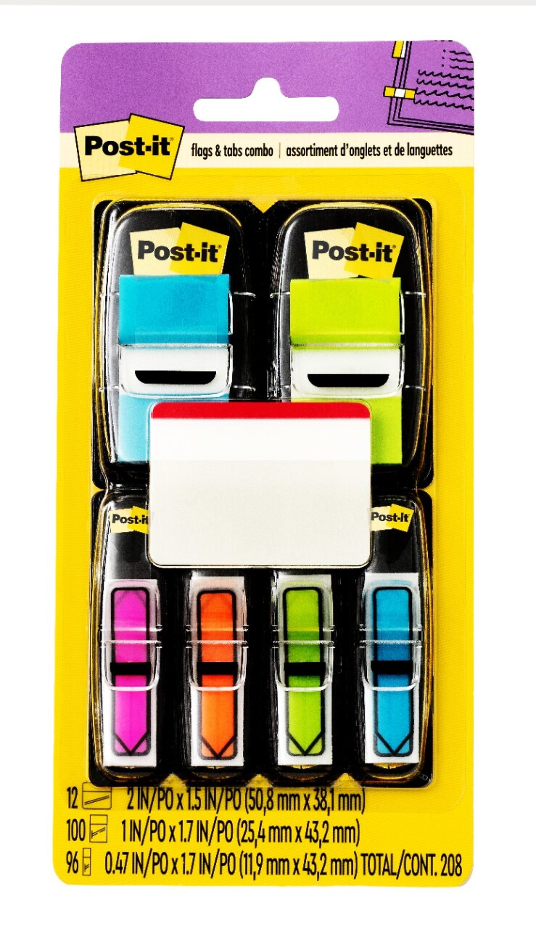 Post-it Flags and Arrow Flags Value Pack, 196 Flags/Pack (680-BBBGA4VA)