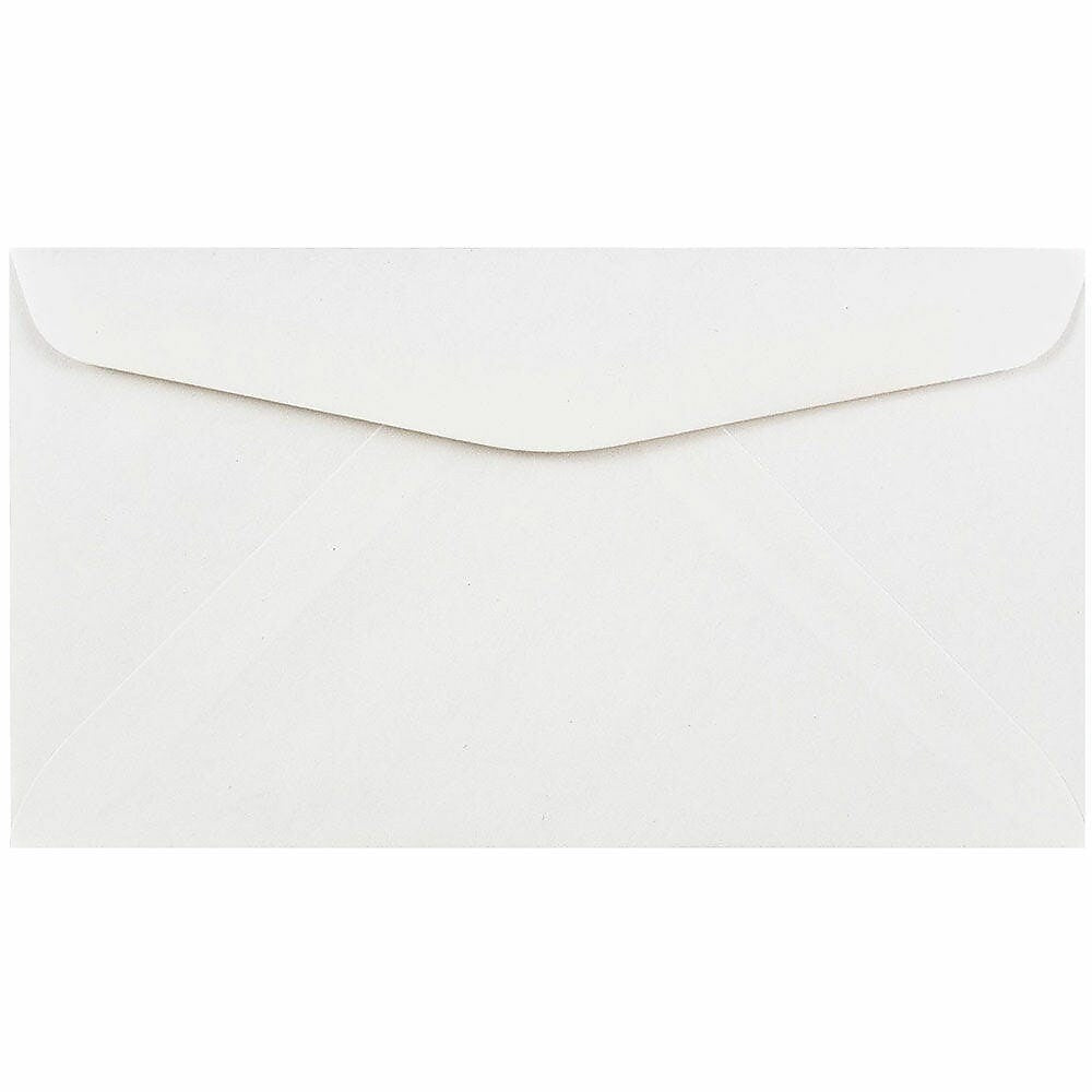 JAM Paper #6 3/4 Booklet Envelope 3 5/8" x 6 1/2", White, 100/Pack (1633983d)
