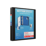 Staples 1 1/2" 3-Ring Better Binder, D-Ring, Black (ST55854-CC)