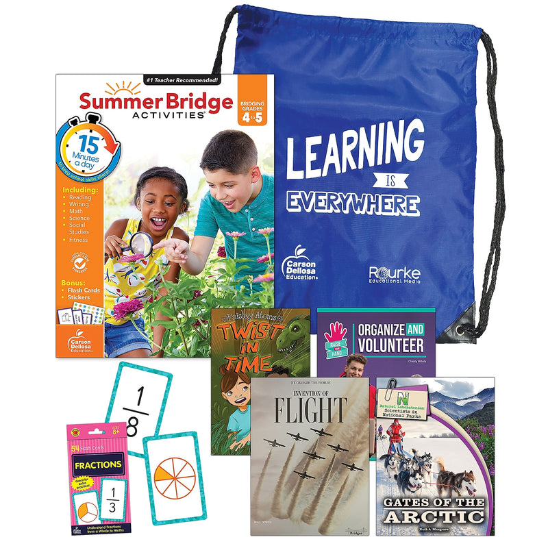 Summer Bridge Activities Summer Bridge Essentials Backpack, Grade 4-5 Workbook, 8/Set (CD-745386B)