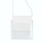 JAM PAPER Plastic Name Tags, 4" x 3 1/2", Clear, 24/Pack (401138612)