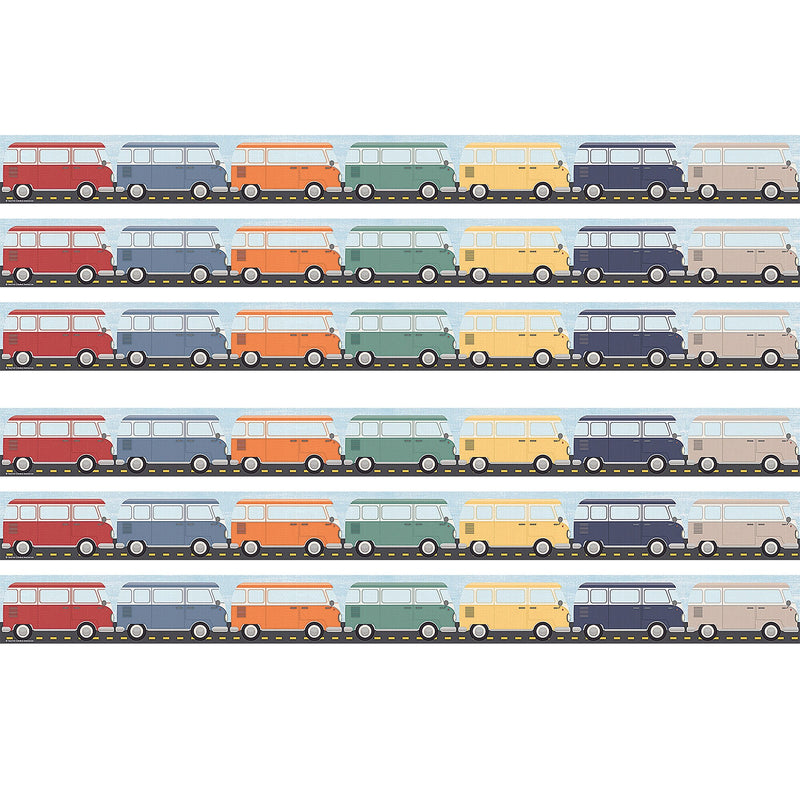 Teacher Created Resources Moving Mountains Straight Border Trim, 3" x 35", 24/Pack, 6 Packs/Bundle (TCR9233-6)