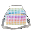 L.L.Bean Flip-Top Insulated Lunch Box, 3-Compartment, Rainbow Dots (1000135103)