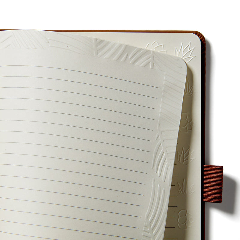 Lifelines Take Your Time Sensory Journal, 5" x 8", Wide Ruled, Brown, 160 Pages (16-0102)