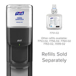 Purell Messenger ES 8 Automatic Floor Stand Hand Sanitizer Dispenser, Silver/Graphite (7318-DS-SLV)