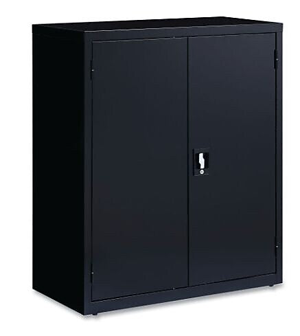 OIF 42"H Steel Storage Cabinet with 3 Shelves, Black (CM4218BK)