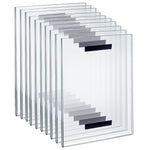Azar Sign Holder, 11" x 14", Vertical, Wall Mounted, Clear, Acrylic, 10/Pack (129946)